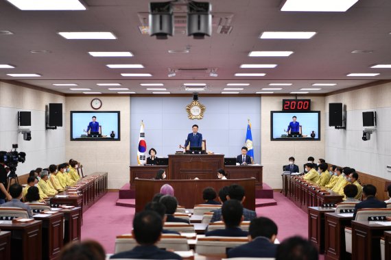 [청주=뉴시스] 충북 청주시의회 본회의. (사진=뉴시스DB) photo@newsis.com