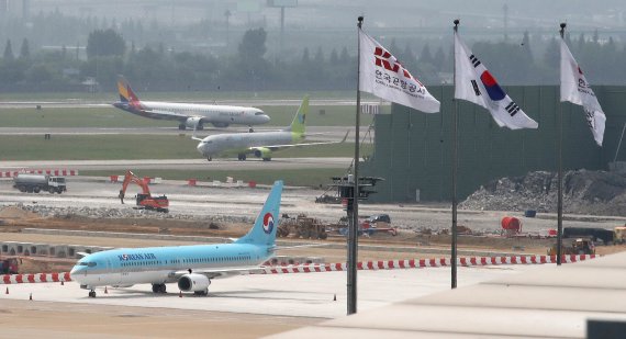 김포공항 계류장 모습(자료사진) 2022.6.22/뉴스1 © News1 임세영 기자