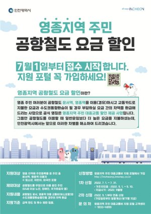 인천 영종지역 주민들을 대상으로 시행되는 공항철도 환승 할인혜택이 7월부터 본격 실시된다.