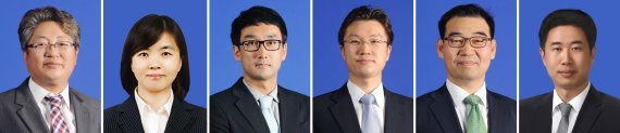 사진 좌측부터 강정구, 김경미, 김진원, 박성배, 이성태, 조재박 부대표 (제공: 삼정KPMG)