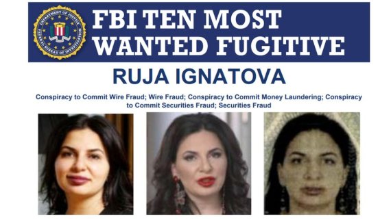[서울=뉴시스]미 연방수사국(FBI)의 10대 수배자 명단에 여성으로는 유일하게 이름을 올린 불가리아의 루자 이그나토바에 대한 FBI의 수배 사진. '사라진 암호화폐의 여왕'으로 불리는 그녀는 암호화폐로 위장한 폰지 사기로 피해자들로부터 40억 달러(5조1764억원) 이상을 사취했으며 지난 2017년 종적을 감춘 후 행방이 묘연한 상태이다. <사진 출처 : BBC> 2022.7.1 /사진=뉴시스