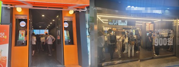 4일 오전 출근길 서울 여의도역 인근 테이크아웃 카페가 직장인들로 붐비고 있다.© 뉴스1