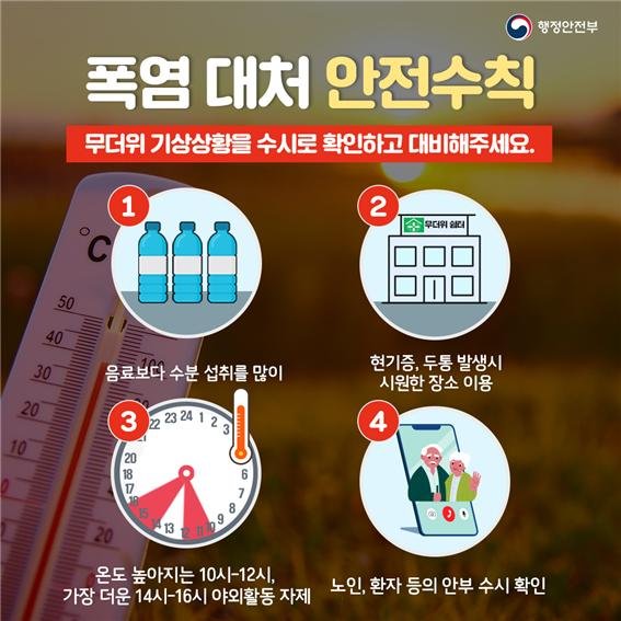 인천시, 더워도 너무 더운 올 여름 폭염 대책 ‘총력’