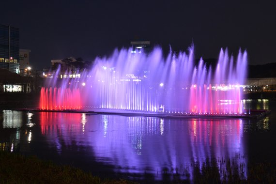 동백호수공원 음악분수