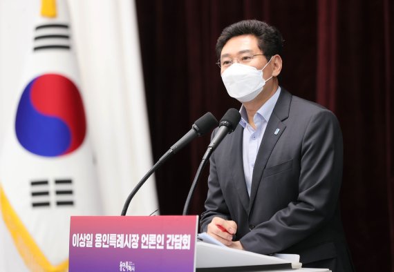 이상일 용인시장, 원희룡에 '반도체고속도로' 등 지원 요청