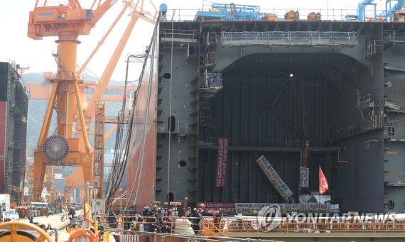 대우조선해양 하청 파업, 尹대통령·與 "불법 안 된다" vs 野 "산은이 해결하라"