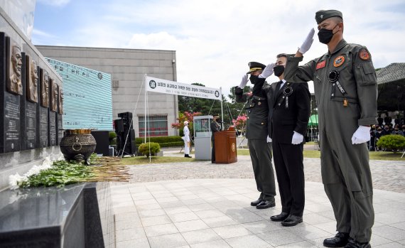 마린온 순직자 4주기 추모식 사진=해병대 1사단 제공