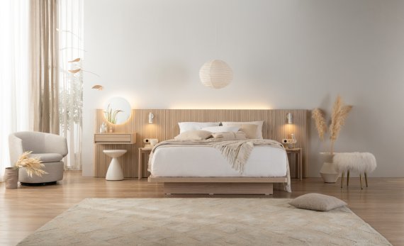현대리바트가 선보인 호텔식 인테리어 침대 신제품 에스테틱 시리즈 현대리바트 제공