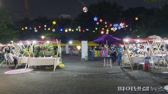 고양 화정중앙공원 하마마켓 야경. 사진제공=고양시