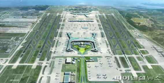 인천국제공항 4단계 건설 완공 후 조감도. 사진=인천국제공항공사 제공