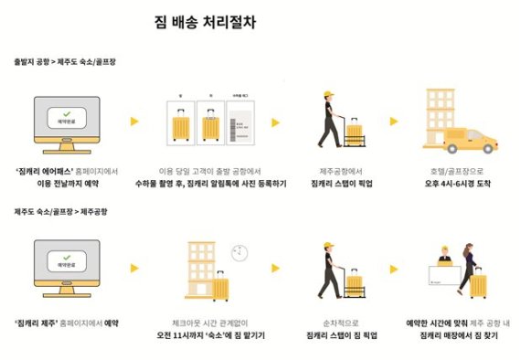 짐 배송 서비스 처리 절차. 국토교통부 제공