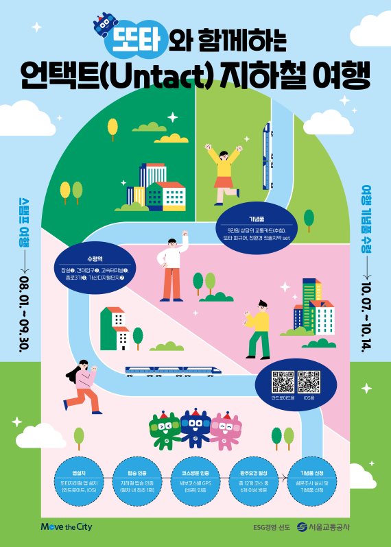 서울교통공사는 지하철을 이용해 서울 곳곳을 여행해 인증하면 기념품을 증정하는 '2022 모바일 스탬프 투어'를 오는 8월 1일부터 9월 30일까지 진행한다. /사진=서울교통공사