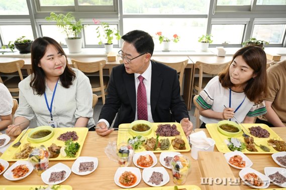 강수현 양주시장 주니어보드 새내기 직원 오찬. 사진제공=양주시