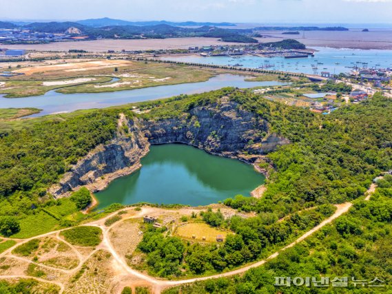 안산 대부광산 퇴적암층. 사진제공=안산시