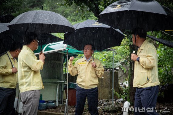 김덕현 연천군수 폭우 피해현장 긴급점검