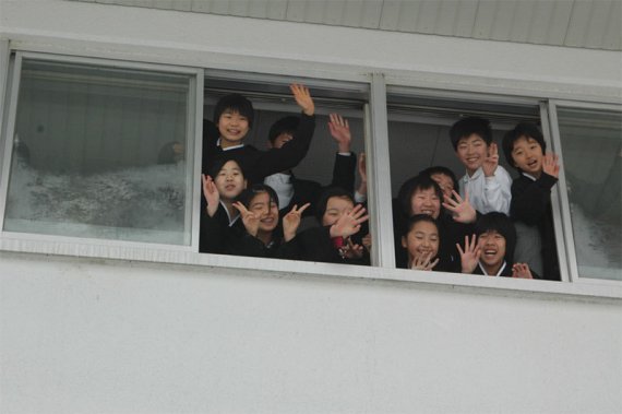 영화 '우리학교' 촬영 당시 2014년의 조선 학교 아이들 ⓒ 뉴스1