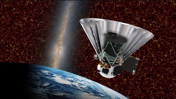 미 항공우주국(NASA)이 3000억원을 투입해 개발하는 세계 최초의 '전천 영상분광 탐사 우주망원경(SPHEREx·스피어엑스)'의 상상도. NASA 제공