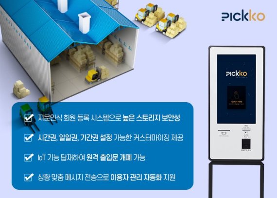 픽코파트너스, 무인 공유창고 키오스크 도입으로 운영 편리성 강화