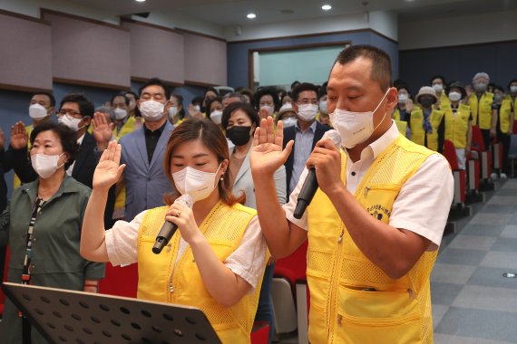 전북 무주군이 제26회 반딧불축제 자원봉사자 발대식을 22일 개최했다.(무주군 제공)2022.8.22./ⓒ 뉴스1