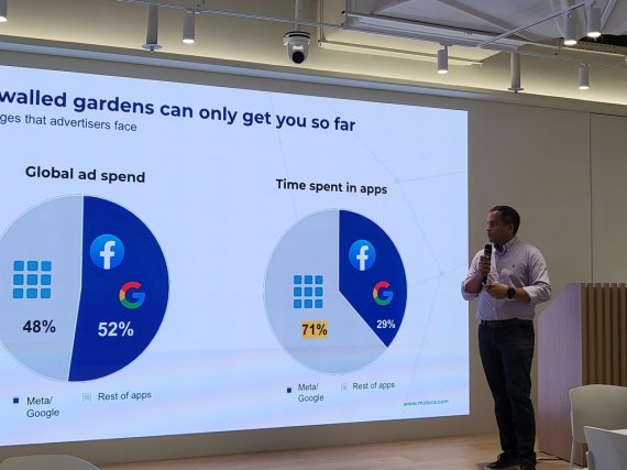 광고시장 변화 설명하는 수닐 라얀 몰로코 최고사업책임자(CBO) [촬영 조승한]