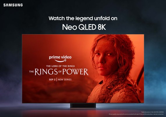 삼성전자, '네오 QLED 8K'로 '반지의 제왕' 드라마 예고편 상영