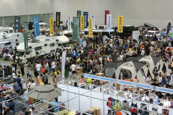 대구 엑스코에서 영남권 최대 캠핑·낚시 페스티벌인 '2022 스포레 위크'가 개최된다. 사진은 지난해 '스포레 위크' 장면. 사진=엑스코 제공