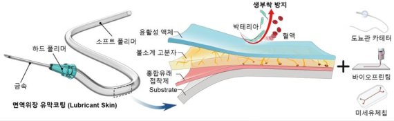 면역위장 유막코팅(Lubricant Skin) 기술 모식도. 사진 연세대학교 *재판매 및 DB 금지