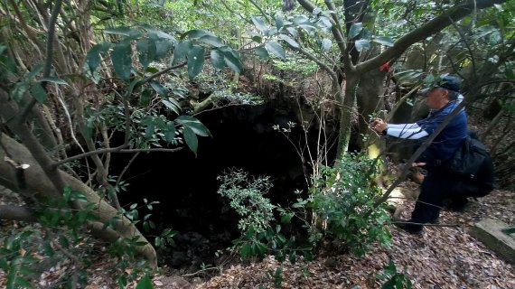 만장굴 3입구. 2022.08.24. 박주연 기자 photo@newsis.com *재판매 및 DB 금지