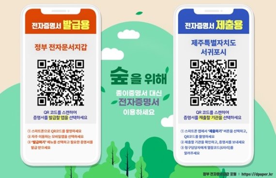 QR코드로 전자증명서 발급·제출 더 쉽게…스티커 배포 - 파이낸셜뉴스