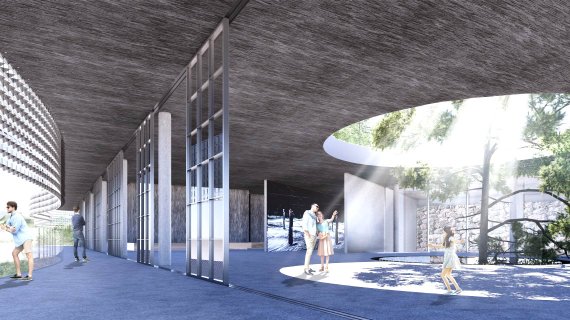 [무안=뉴시스] '남도 의병 역사박물관 국제설계공모'에서 선정된 독일 주현제 바우쿤스트(Hyunjejoo_Baukunst) 건축사무소의 '은유의 장소' (이미지=전남도 제공) 2022.08.30. photo@newsis.com