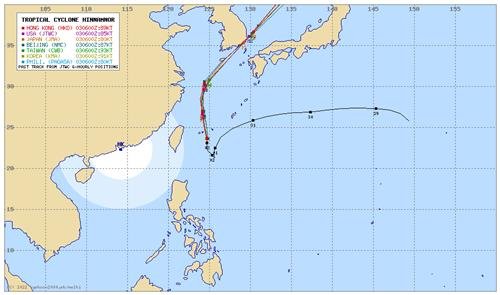 힌남노 내일 밤 오키나와 지난다..제주 먼바다 '태풍특보' 발효 예상