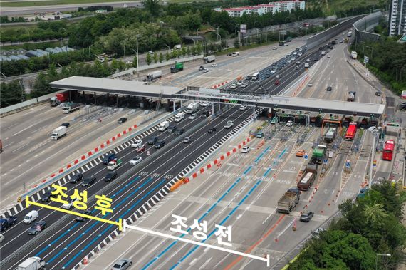 공공디자인대상을 수상한 한국도로공사의 '통합형 다차로 하이패스 갠트리'