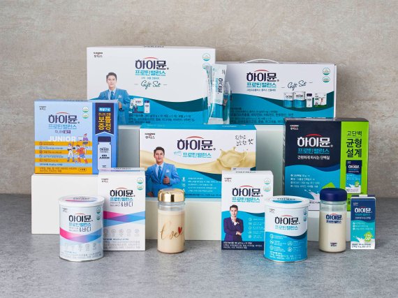 '하이뮨 프로틴 밸런스' 제품 라인업.(일동후디스 제공)