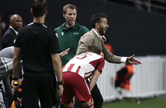 [낭트=AP/뉴시스] 유로파리그에 출전한 올림피아코스. 2022.09.09.