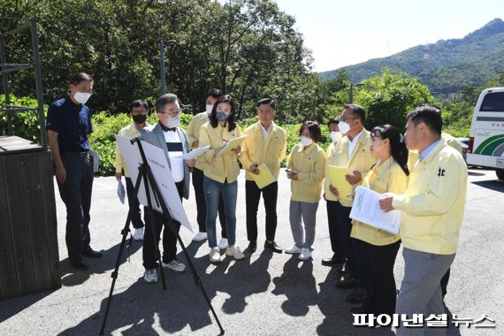 양주시의회 주요 사업장-공공시설 방문해 현안 점검. 사진제공=양주시의회