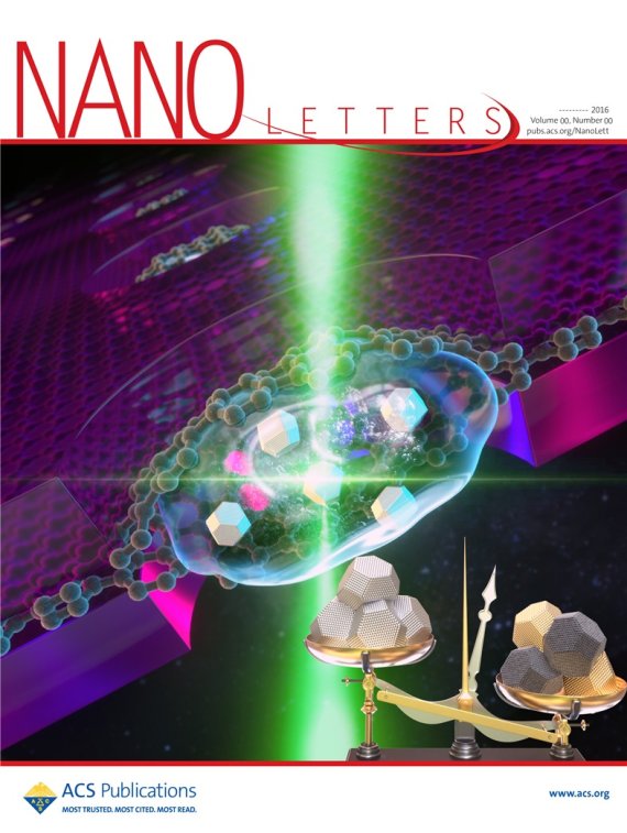 '나노 레터스'(Nano Letters) 속표지 그림. (UNIST 제공)