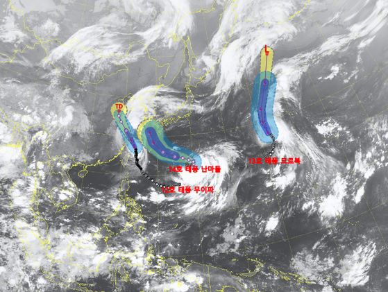태풍 예상 경로. 자료=기상청 제공