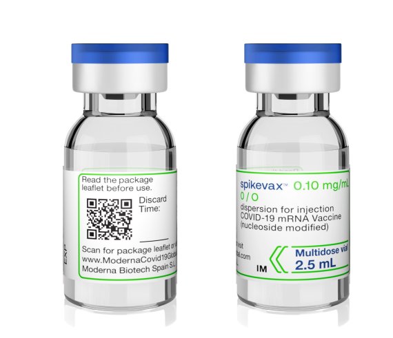 코로나19 개량백신인 모더나의 2가 백신. 모더나 제공.