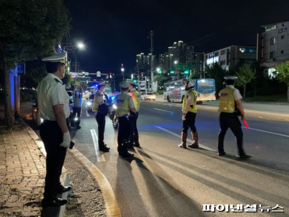 남양주시 ‘불법개조 이륜차’ 야간 합동단속 실시