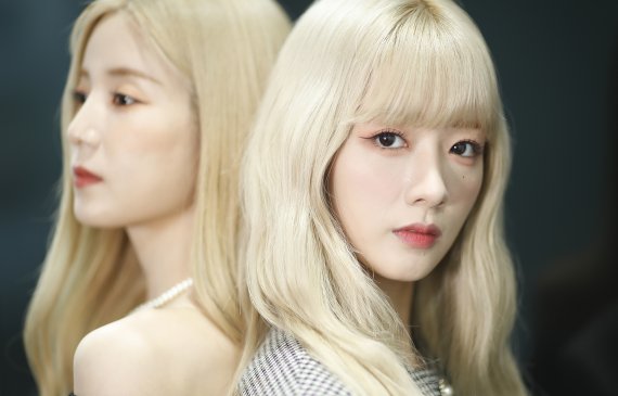 에이핑크 첫 유닛 초봄의 초롱과 보미(오른쪽) / 뉴스1 ⓒ News1 권현진 기자