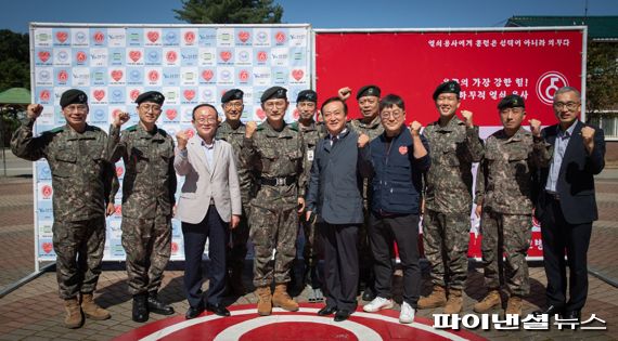 김덕현 연천군수 21일 육군 제5보병사단 방문. 사진제공=연천군