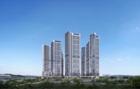 [힐스테이트 아산 센트럴 조감도]