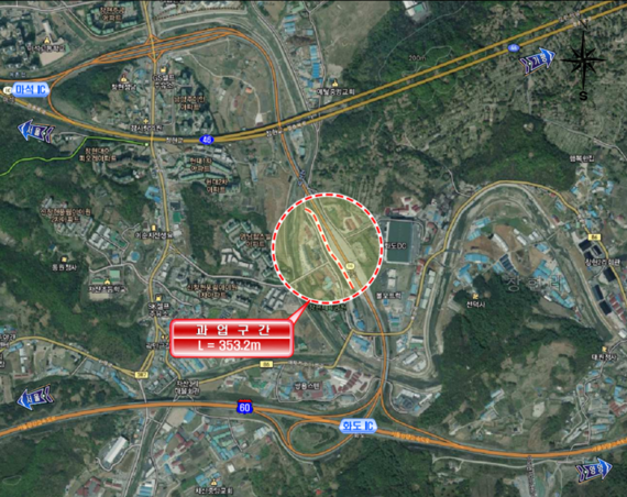 남양주시 화도IC 신규 진입로 위치도. 사진제공=남양주시