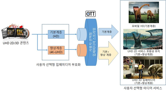 사용자 선택형 입체미디어 서비스 개요도./제공=부산시