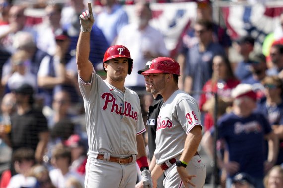 필라델피아가 NLDS 1차전에서 승리했다. ⓒ 로이터=뉴스1