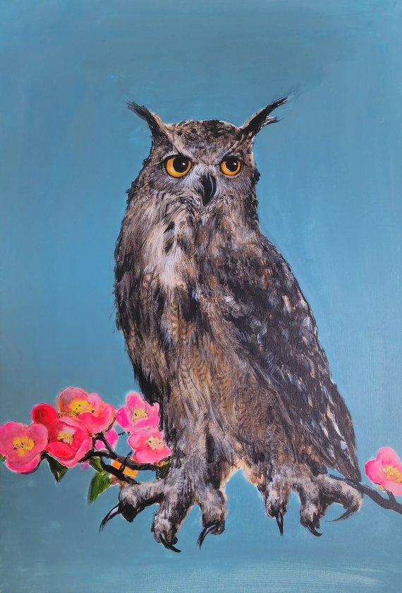 민병구, 만월萬月, 50x72.7cm, 캔버스에 아크릴, 2022(인사아트프라 갤러리 제공). ⓒ 뉴스1