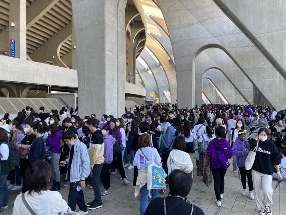  '보랏빛 탄성' BTS부산콘서트, 2030세계박람회' 기원 전세계 전파(종합)