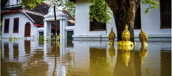 물에 잠긴 아유타야 [네이션 홈페이지 캡처. 재판매 및 DB 금지]
