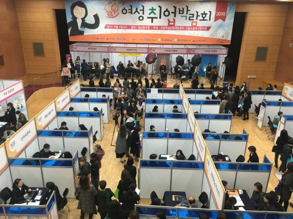 지난 2018년 호호여성취업박람회 행사장 모습. (고양여성인력개발센터 제공)