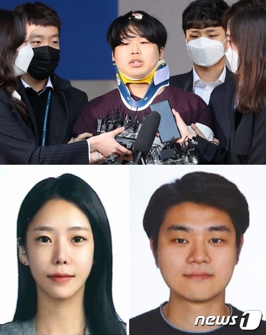 'N번방' 사건의 주범 조주빈(위)과 '계곡 살인' 사건의 주범 이은해(아래 왼쪽), 조현수. ⓒ News1 DB